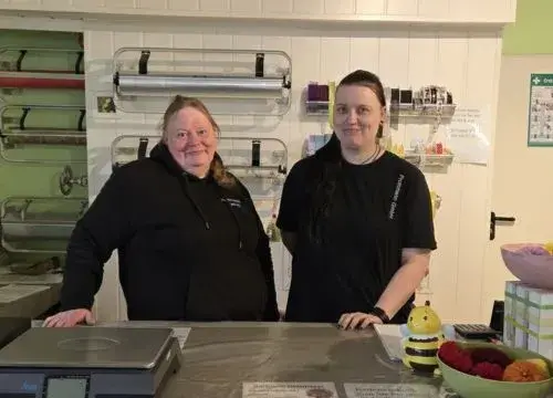 Melanie und Jana von der Gärtnerei Ohlemeyer